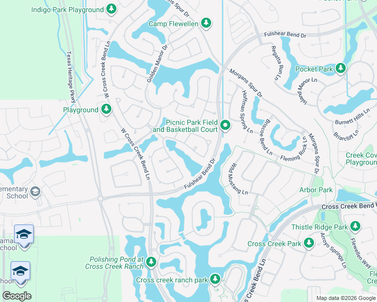 map of restaurants, bars, coffee shops, grocery stores, and more near 28807 Winding Terrace Lane in Fulshear