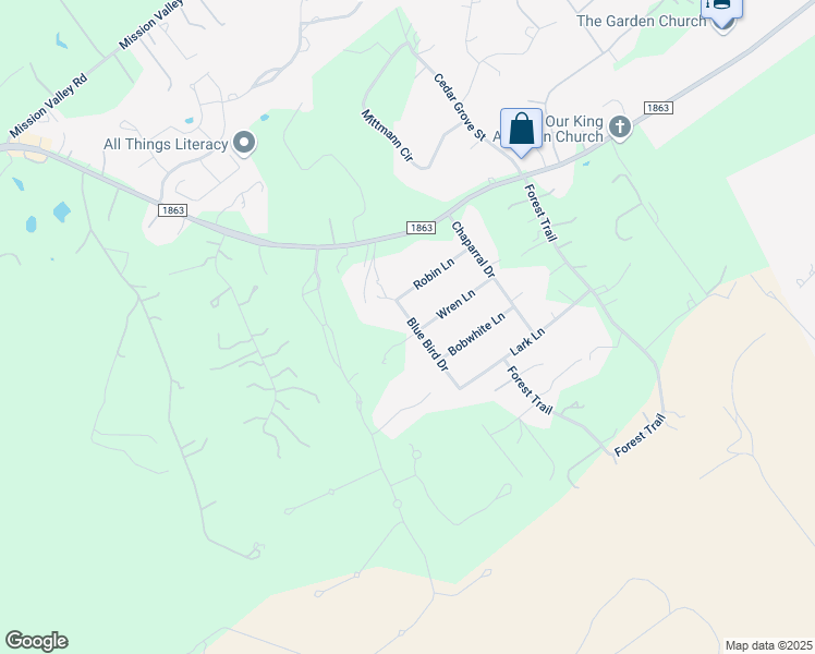 map of restaurants, bars, coffee shops, grocery stores, and more near 2078 Blue Bird Drive in New Braunfels