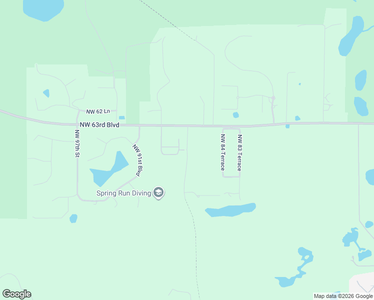 map of restaurants, bars, coffee shops, grocery stores, and more near Northwest 88st in Gainesville