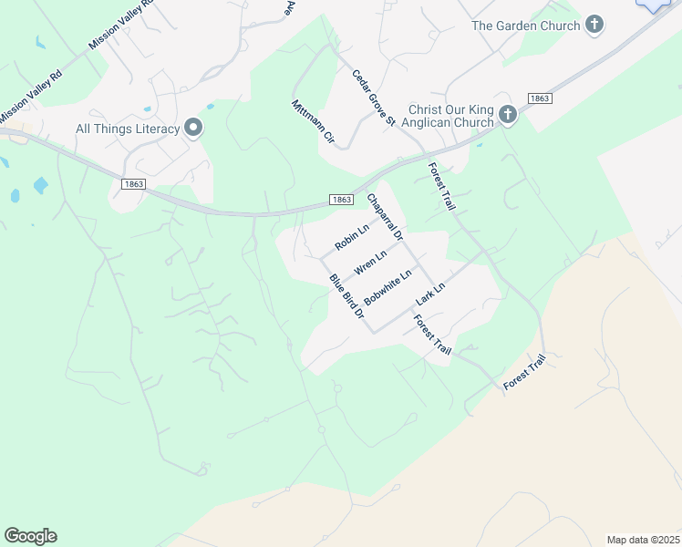 map of restaurants, bars, coffee shops, grocery stores, and more near 2078 Blue Bird Drive in New Braunfels