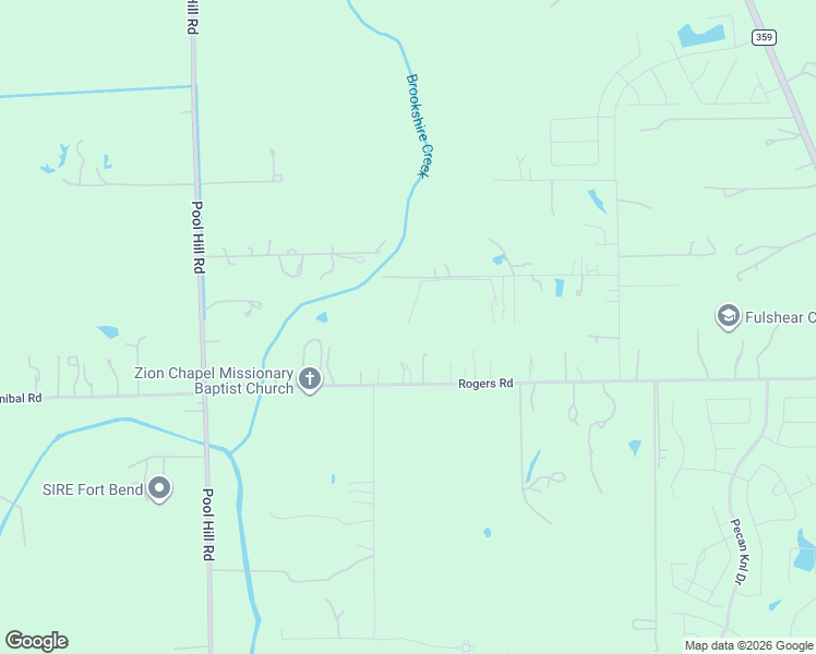 map of restaurants, bars, coffee shops, grocery stores, and more near 6606 George Gordon Road in Fulshear