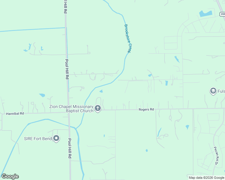 map of restaurants, bars, coffee shops, grocery stores, and more near 32830 Rogers Road in Fulshear
