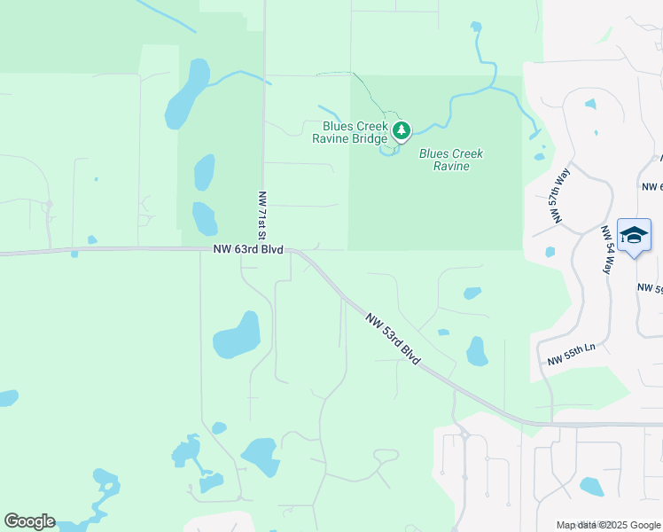 map of restaurants, bars, coffee shops, grocery stores, and more near 6716 Northwest 61st Avenue in Gainesville