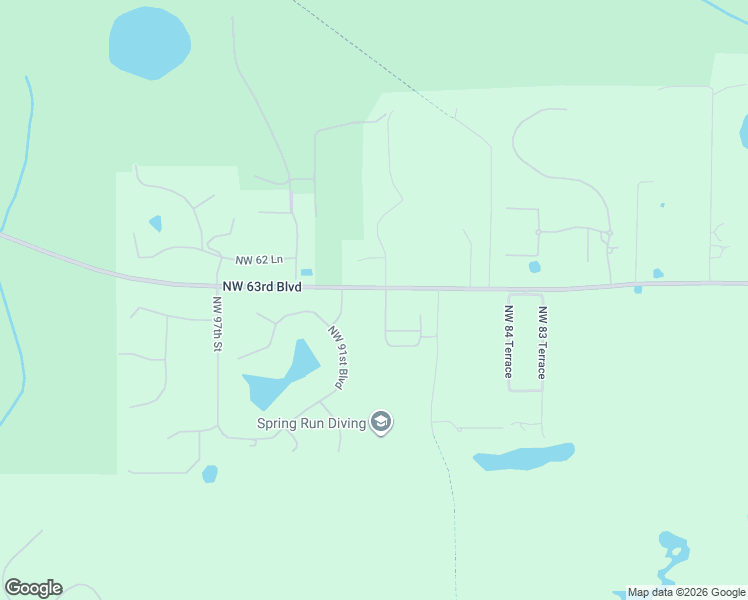 map of restaurants, bars, coffee shops, grocery stores, and more near 6038 Northwest 90th Street in Gainesville