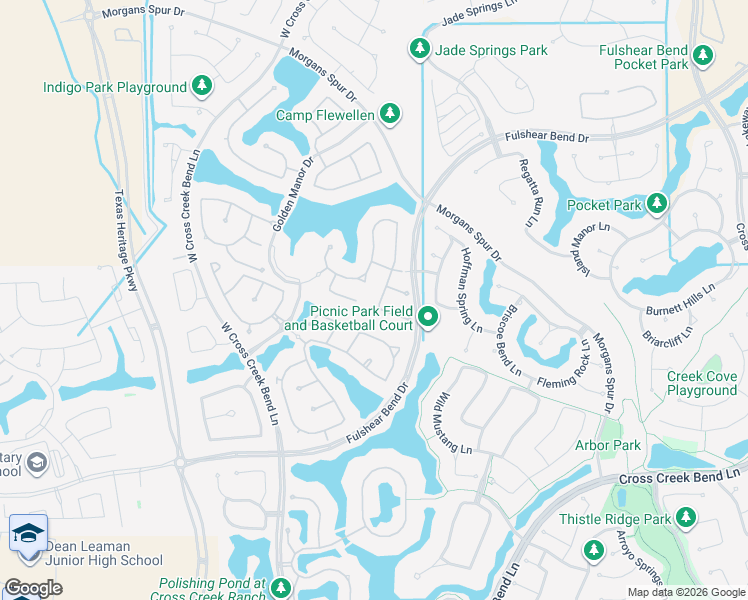 map of restaurants, bars, coffee shops, grocery stores, and more near 28727 Rivers Court in Fulshear