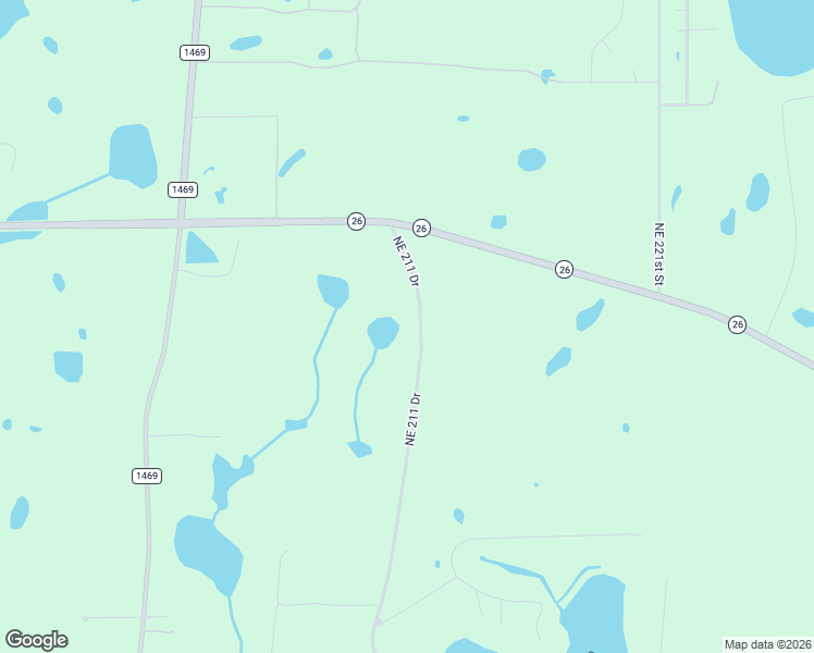map of restaurants, bars, coffee shops, grocery stores, and more near 5703 Northeast 211 Drive in Earleton