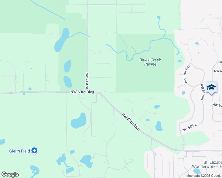 map of restaurants, bars, coffee shops, grocery stores, and more near 6716 Northwest 61st Avenue in Gainesville