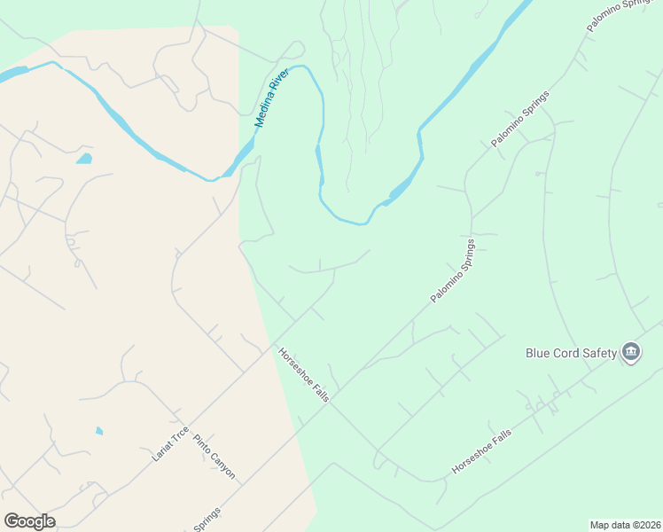 map of restaurants, bars, coffee shops, grocery stores, and more near 210 Bridle Ridge in Bandera