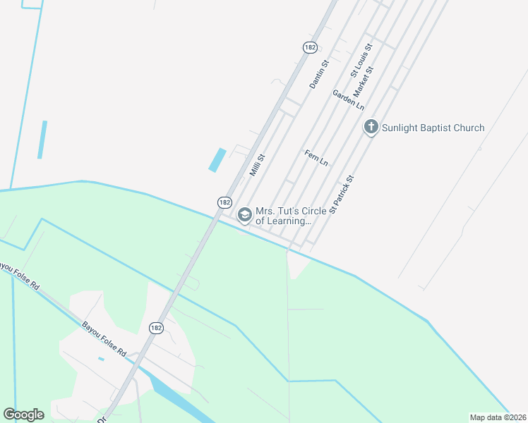 map of restaurants, bars, coffee shops, grocery stores, and more near 802-934 Saint Louis Street in Raceland