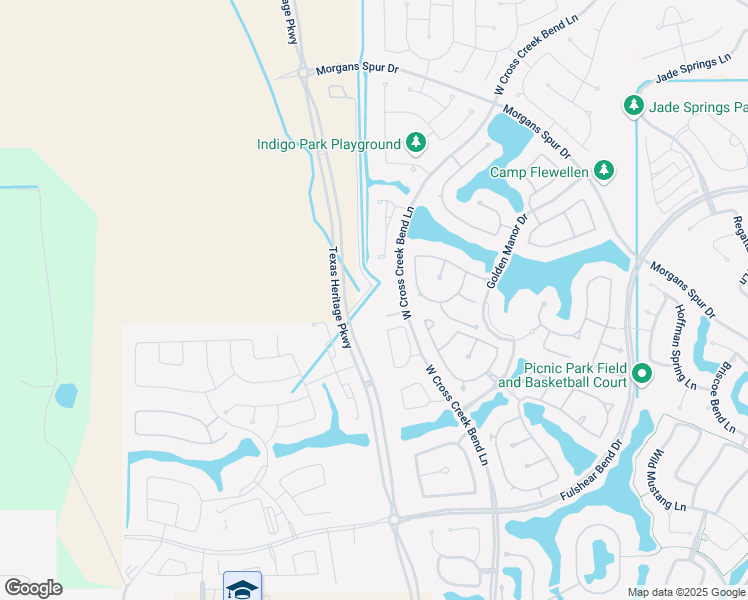 map of restaurants, bars, coffee shops, grocery stores, and more near 6035 Katy-Fulshear Road in Fulshear