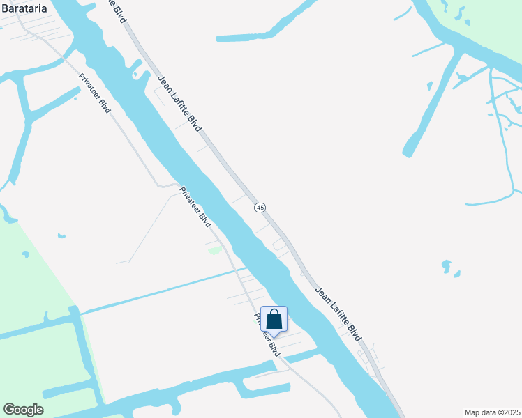map of restaurants, bars, coffee shops, grocery stores, and more near Jean Lafitte Boulevard in Lafitte