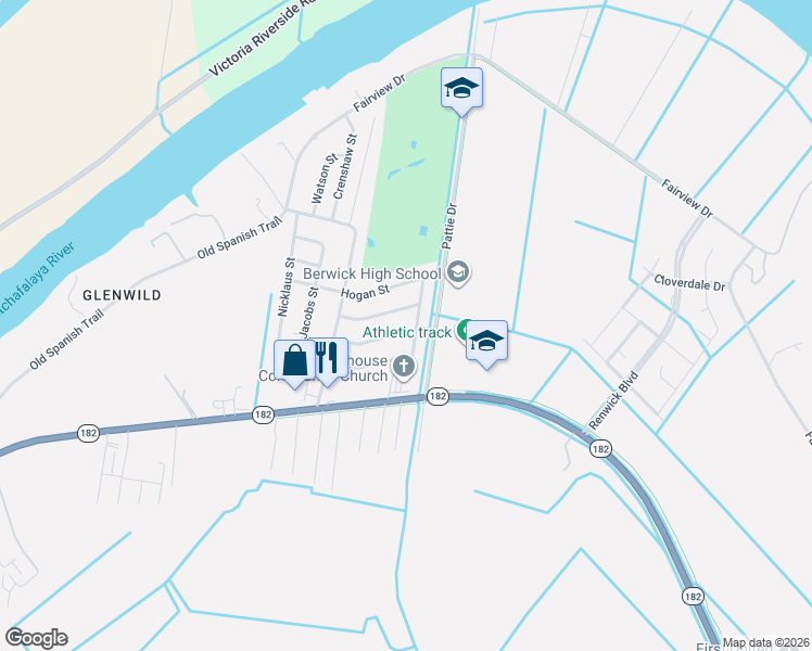 map of restaurants, bars, coffee shops, grocery stores, and more near 200-222 Palmer Street in Berwick