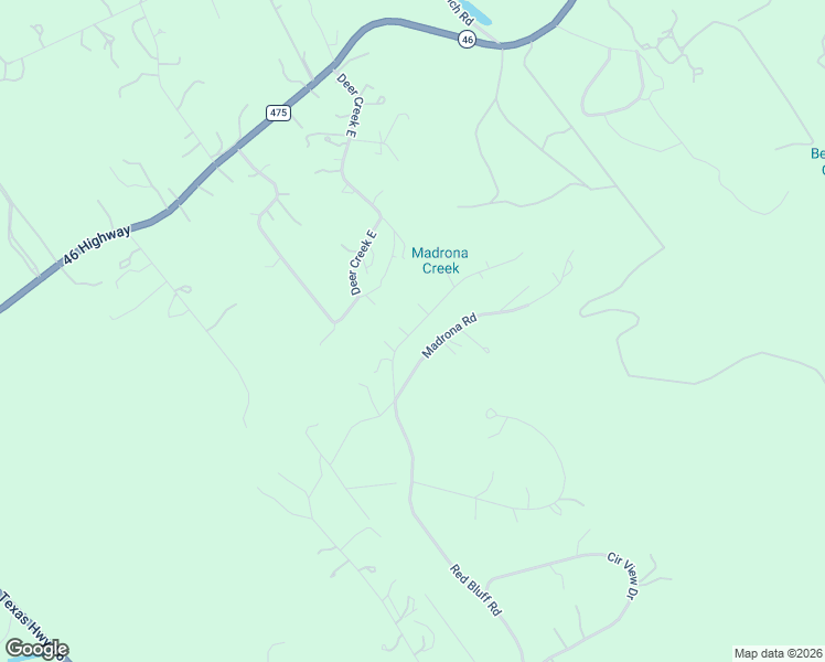 map of restaurants, bars, coffee shops, grocery stores, and more near 1408 Red Bluff Road in Pipe Creek