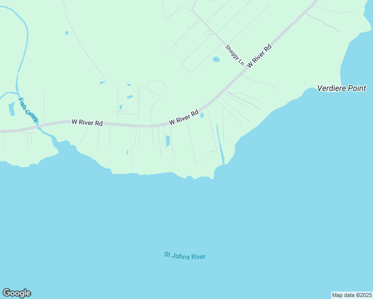map of restaurants, bars, coffee shops, grocery stores, and more near 129 West River Road in Palatka