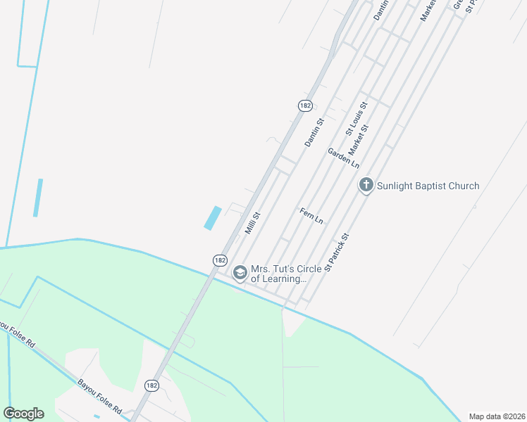 map of restaurants, bars, coffee shops, grocery stores, and more near 552 Dantin Street in Raceland