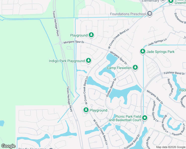 map of restaurants, bars, coffee shops, grocery stores, and more near 29107 Sage Meadow Trail in Fulshear