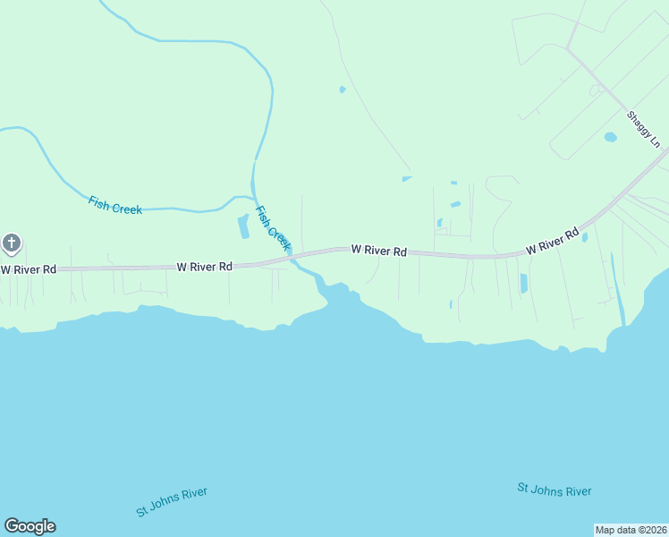 map of restaurants, bars, coffee shops, grocery stores, and more near 435 West River Road in Palatka