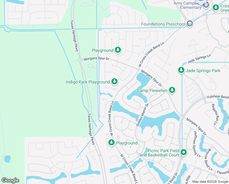 map of restaurants, bars, coffee shops, grocery stores, and more near 29107 Sage Meadow Trail in Fulshear