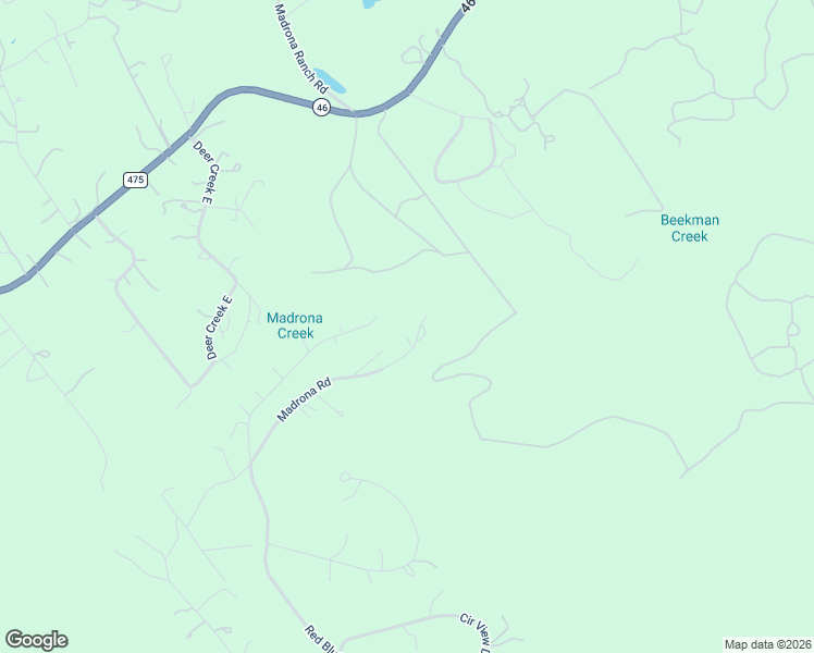 map of restaurants, bars, coffee shops, grocery stores, and more near 857 Madrona Road in Bandera County