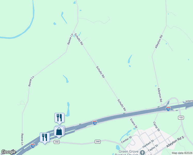 map of restaurants, bars, coffee shops, grocery stores, and more near 1102 Schultz Road in Columbus