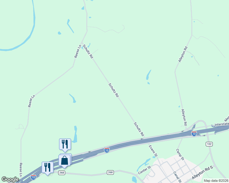 map of restaurants, bars, coffee shops, grocery stores, and more near 1102 Schultz Road in Columbus