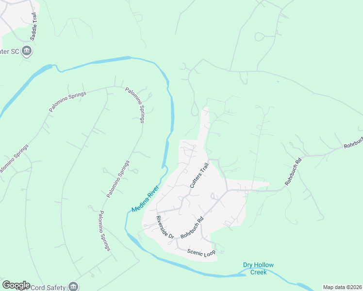 map of restaurants, bars, coffee shops, grocery stores, and more near 699 Riverside Drive in Pipe Creek