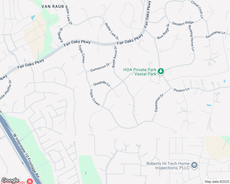 map of restaurants, bars, coffee shops, grocery stores, and more near 28324 Quadrille Lane in Boerne