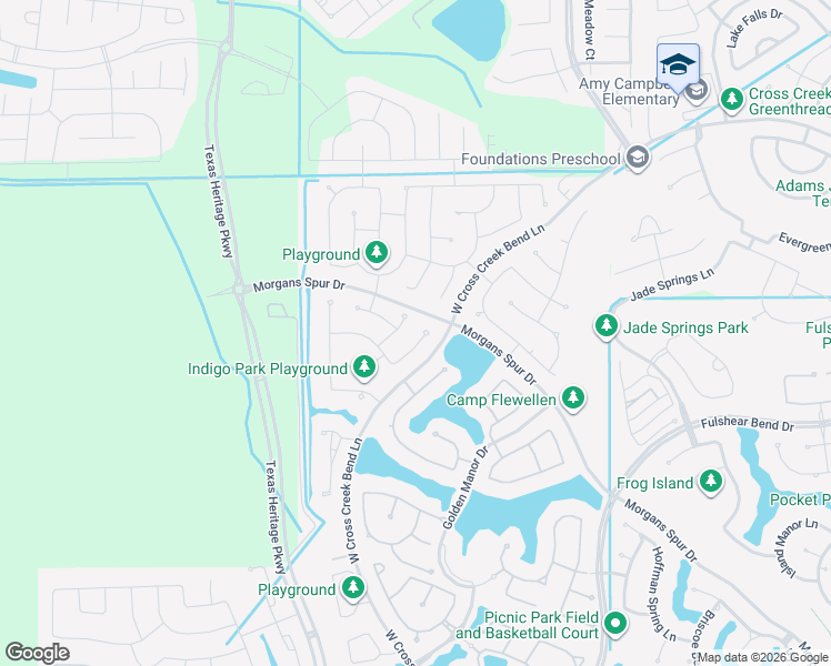 map of restaurants, bars, coffee shops, grocery stores, and more near 4506 Jennings Creek Court in Fulshear