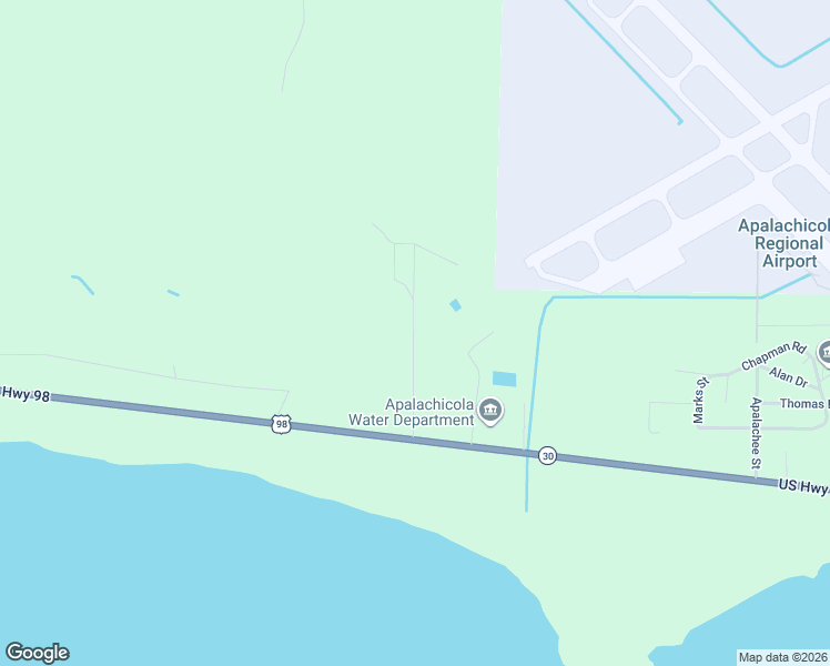 map of restaurants, bars, coffee shops, grocery stores, and more near 176 Jule Road in Apalachicola