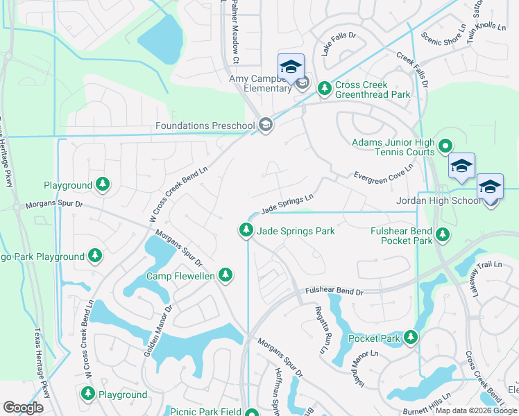map of restaurants, bars, coffee shops, grocery stores, and more near 28735 Ranch Crossing Lane in Fulshear