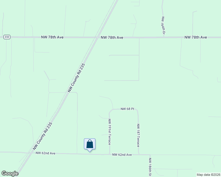 map of restaurants, bars, coffee shops, grocery stores, and more near 19103 Northwest 72 Avenue in Alachua