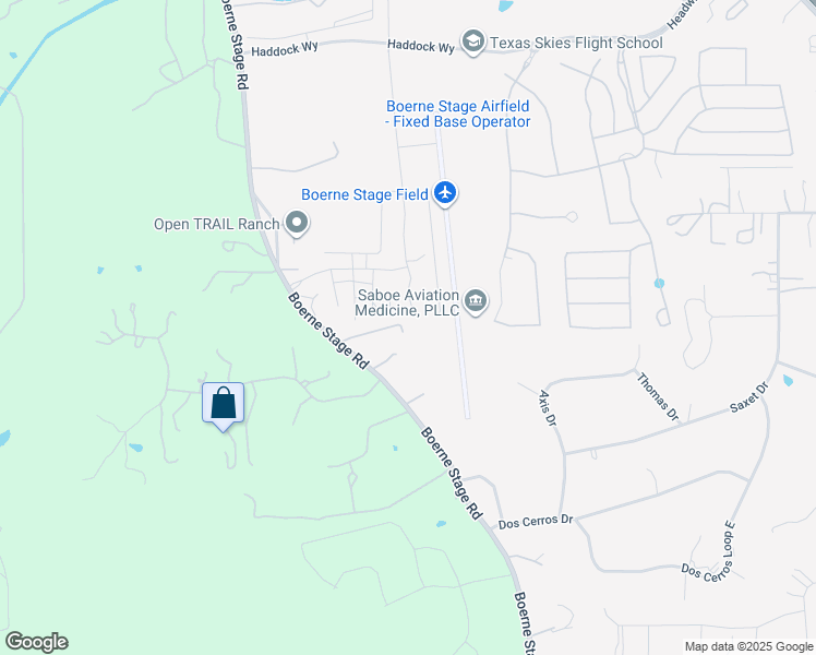 map of restaurants, bars, coffee shops, grocery stores, and more near 28286 Boerne Stage Road in Boerne