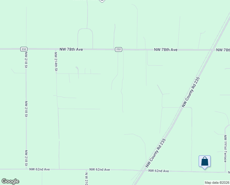 map of restaurants, bars, coffee shops, grocery stores, and more near 7196 Northwest 205th Street in Alachua