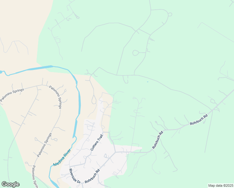 map of restaurants, bars, coffee shops, grocery stores, and more near 447 Mills Lane in Pipe Creek