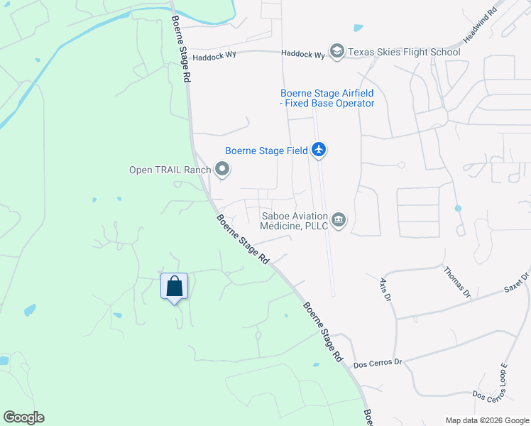 map of restaurants, bars, coffee shops, grocery stores, and more near 11 Bruce Welkin in Boerne