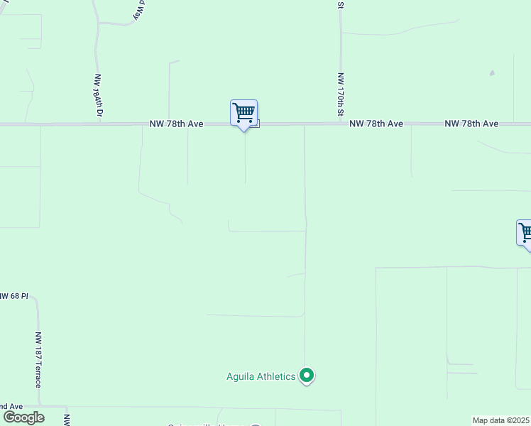 map of restaurants, bars, coffee shops, grocery stores, and more near 17418 Northwest 72 Avenue in Alachua