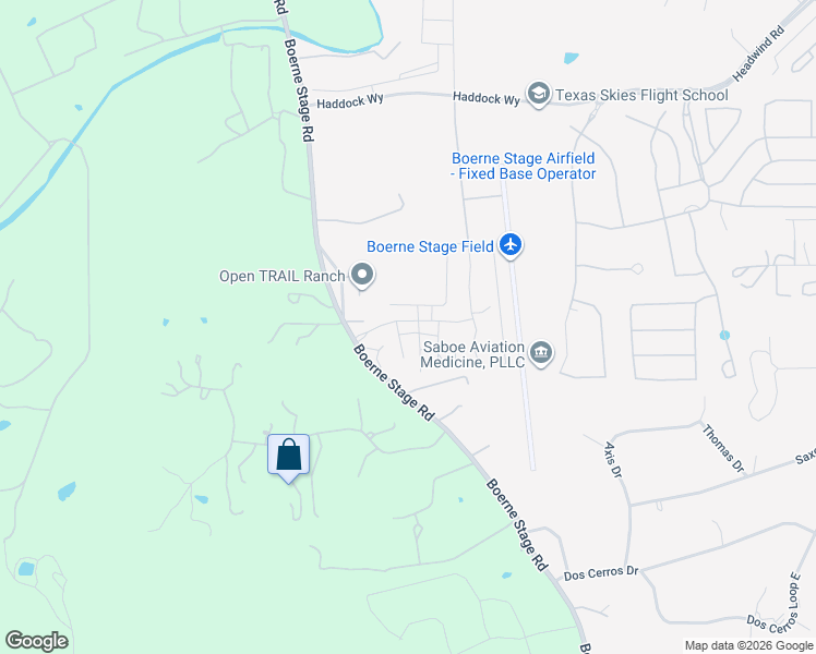 map of restaurants, bars, coffee shops, grocery stores, and more near 11 Bruce Welkin in Boerne