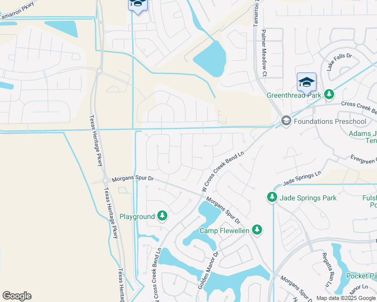 map of restaurants, bars, coffee shops, grocery stores, and more near 4202 Sage Glen Lane in Fulshear