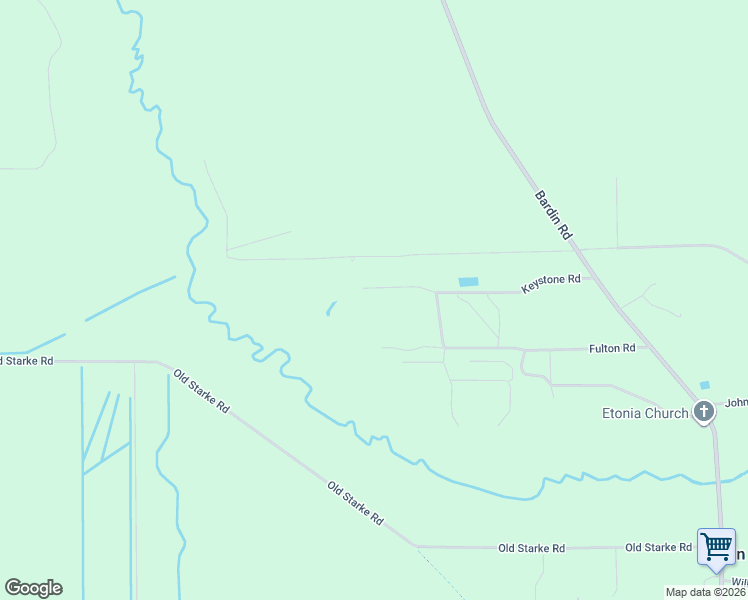 map of restaurants, bars, coffee shops, grocery stores, and more near 154 Keystone Road in Palatka
