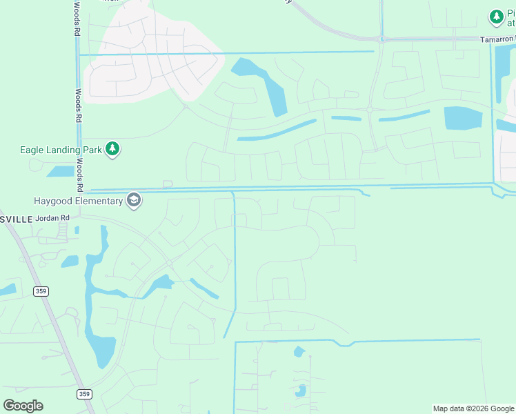 map of restaurants, bars, coffee shops, grocery stores, and more near Unnamed Road in Brookshire