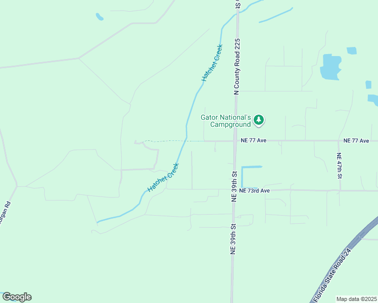 map of restaurants, bars, coffee shops, grocery stores, and more near 7612 Northeast 35th Street in Gainesville