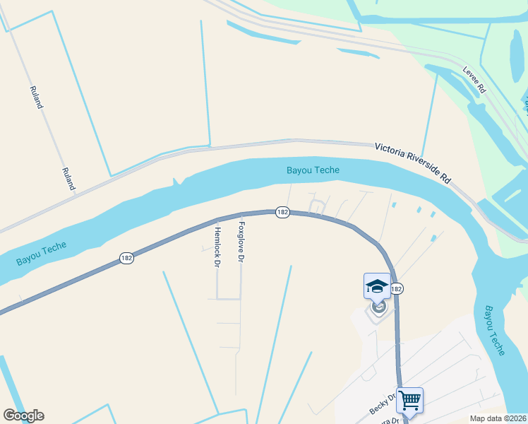 map of restaurants, bars, coffee shops, grocery stores, and more near 3017-3035 Route 182 in Patterson