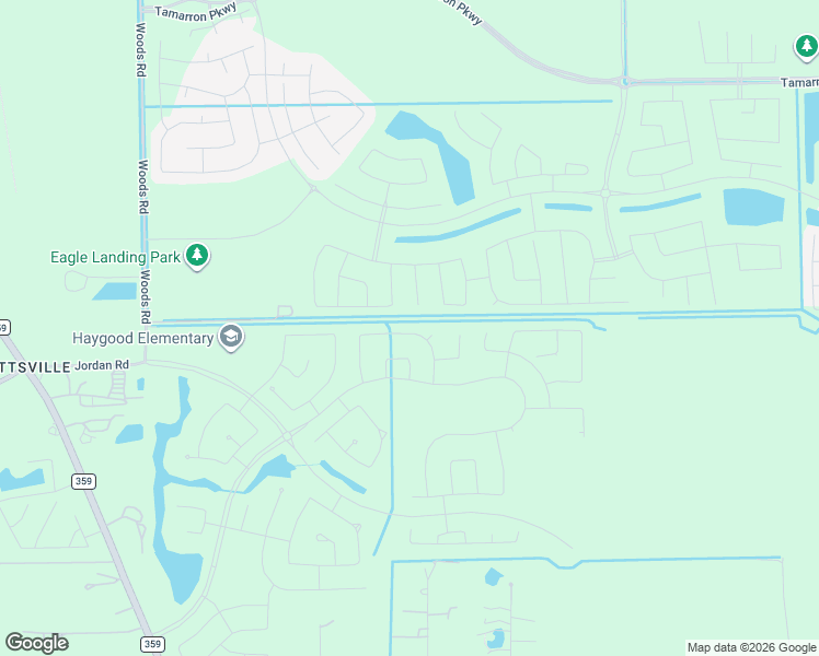 map of restaurants, bars, coffee shops, grocery stores, and more near Unnamed Road in Brookshire