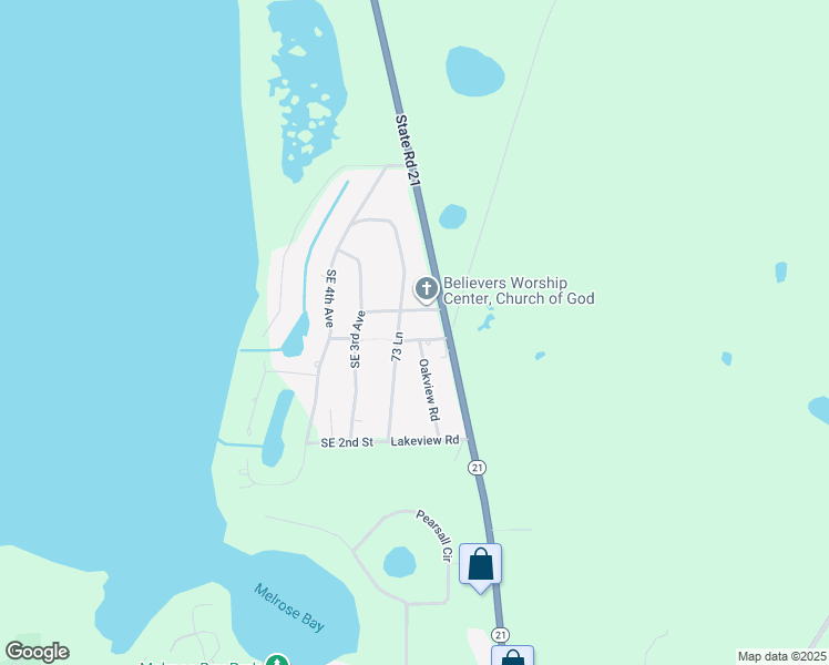 map of restaurants, bars, coffee shops, grocery stores, and more near 6854 Holly Hill Road in Melrose