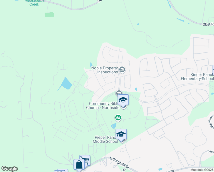 map of restaurants, bars, coffee shops, grocery stores, and more near 1314 Taubenfeld in San Antonio