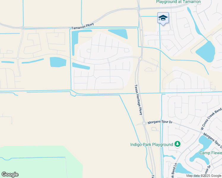 map of restaurants, bars, coffee shops, grocery stores, and more near 6000 Katy-Fulshear Road in Fulshear