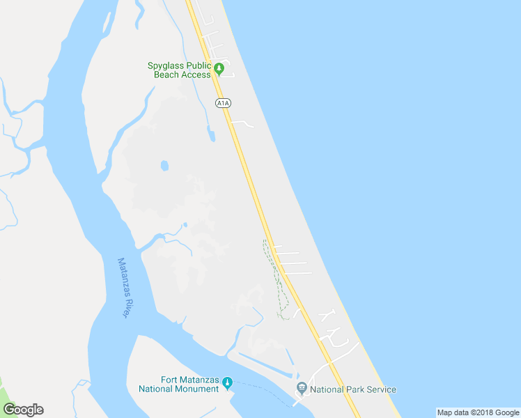 map of restaurants, bars, coffee shops, grocery stores, and more near 8390 Jimmy Buffett Memorial Highway in St. Augustine