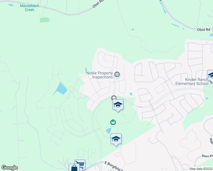 map of restaurants, bars, coffee shops, grocery stores, and more near 1310 Malverne Hill in San Antonio