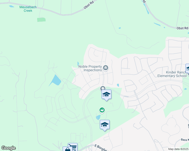 map of restaurants, bars, coffee shops, grocery stores, and more near 1310 Malverne Hill in San Antonio