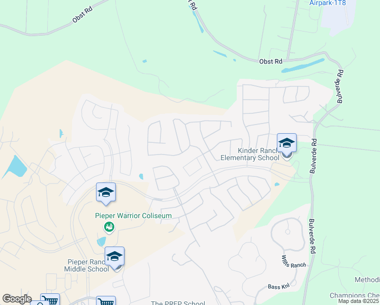 map of restaurants, bars, coffee shops, grocery stores, and more near 1610 Nightshade in San Antonio